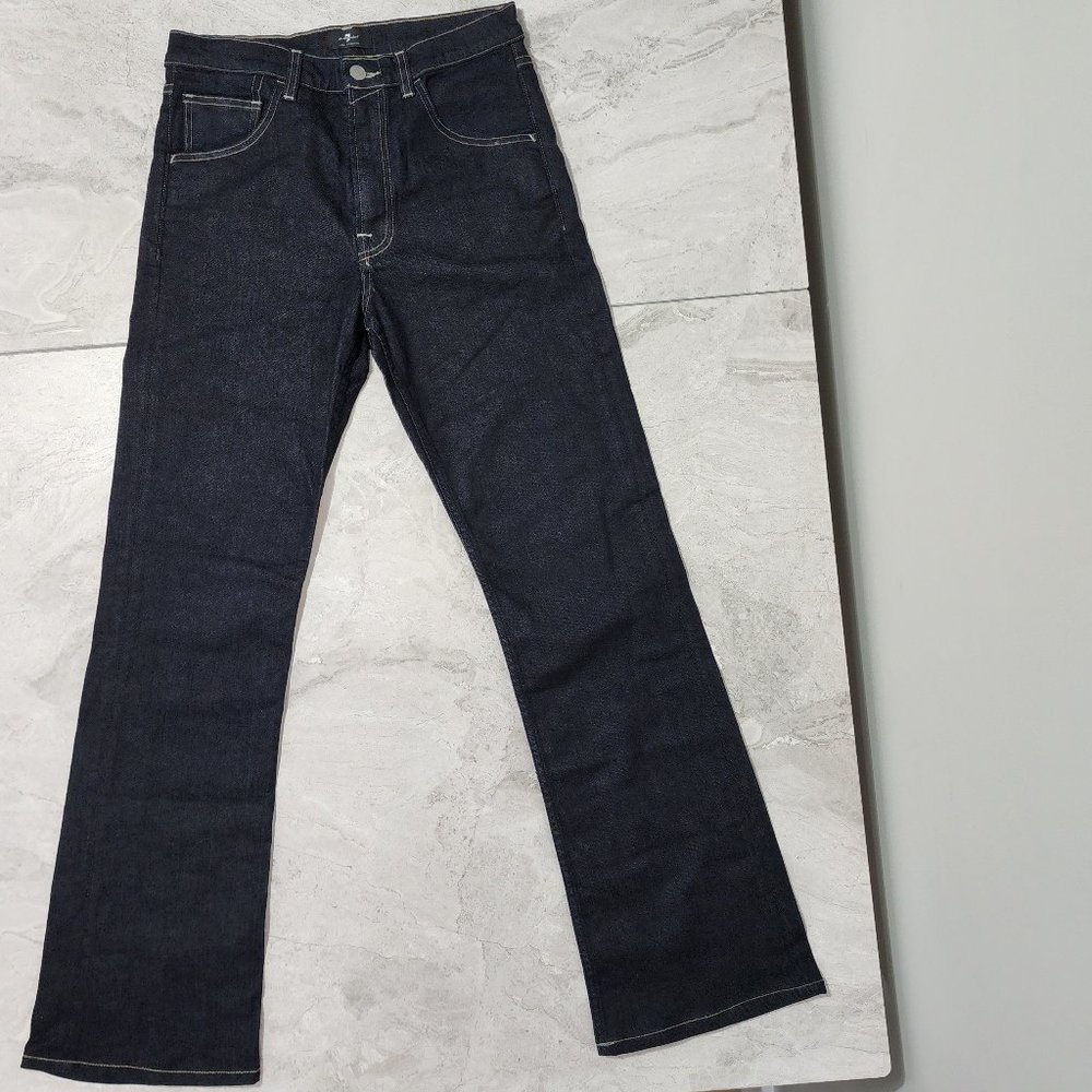 7 For All Mankind Striaght Fit Jeans Men's Dark Blue Size 28 New